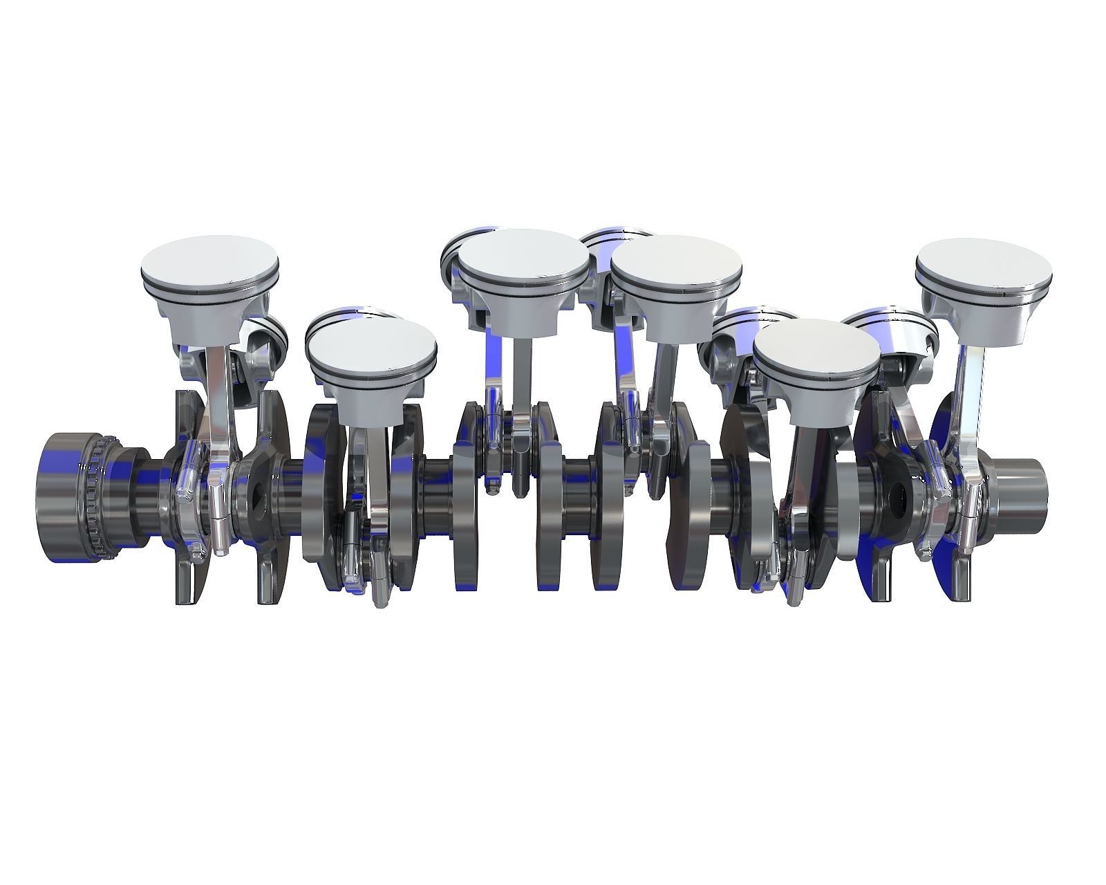 V12 Engine Cylinders 3D model_4