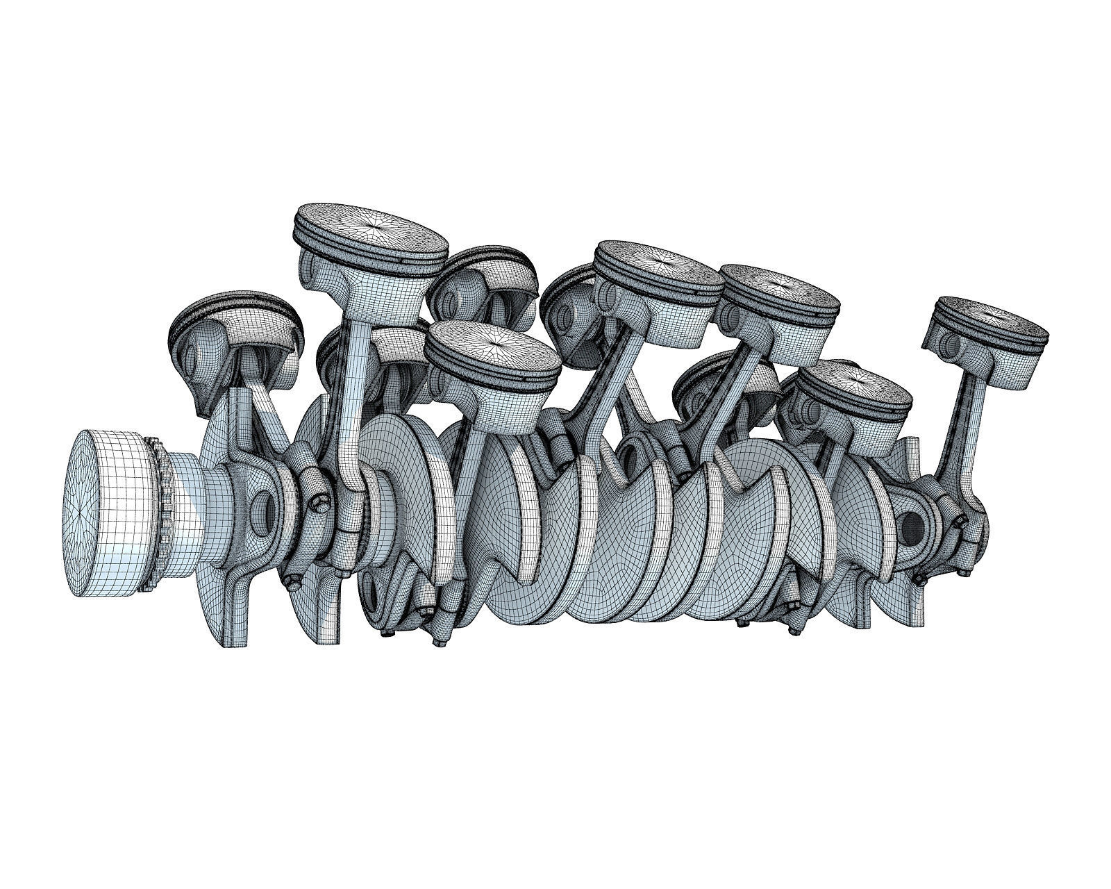 V12 Engine Cylinders 3D model_11