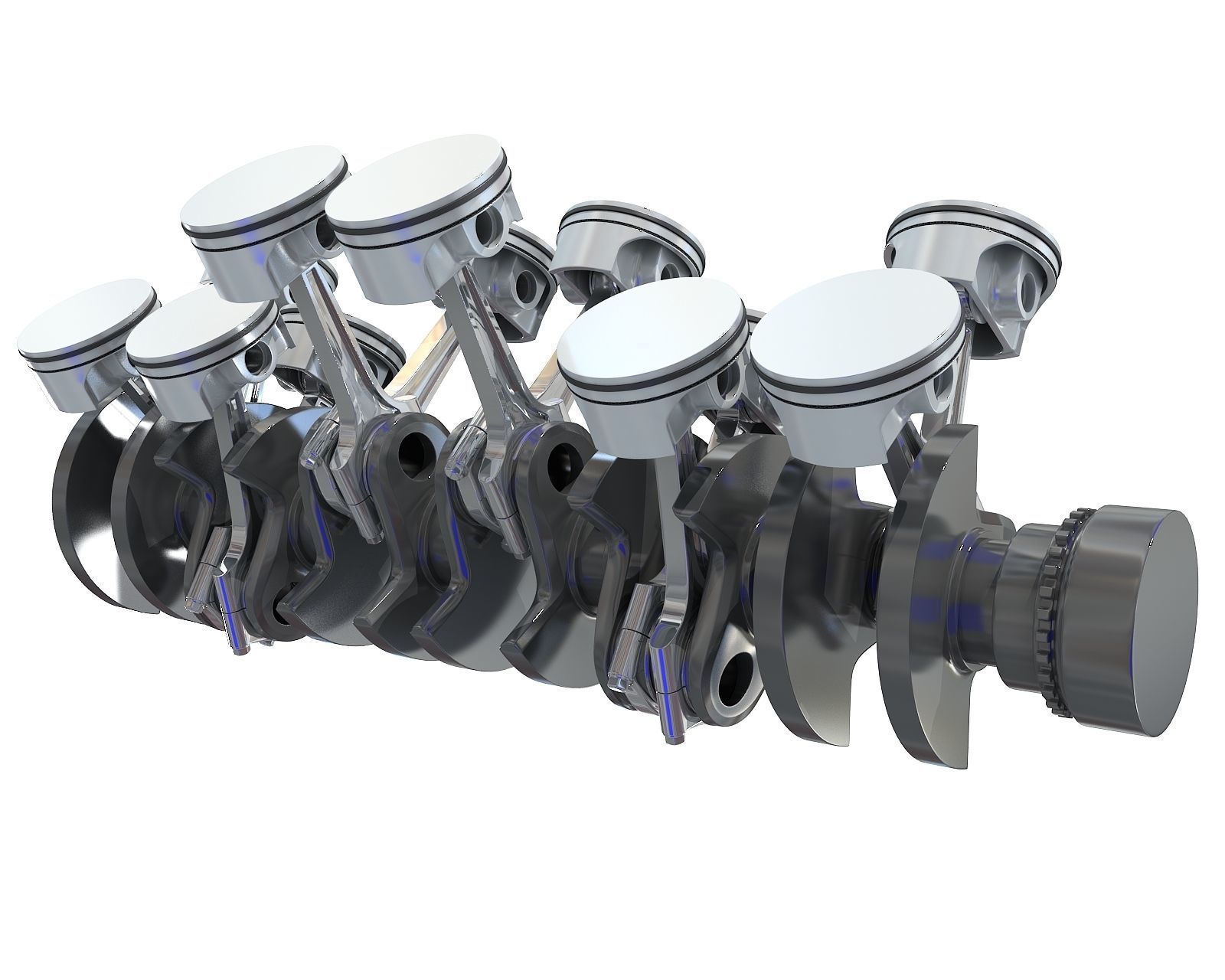 V12 Engine Cylinders 3D model_3