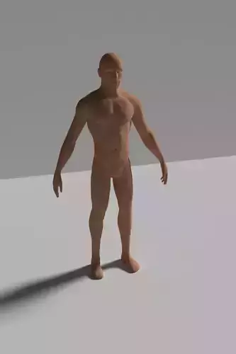Human naked man