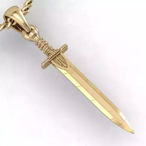  beautyful  pendant sword 3D print model
