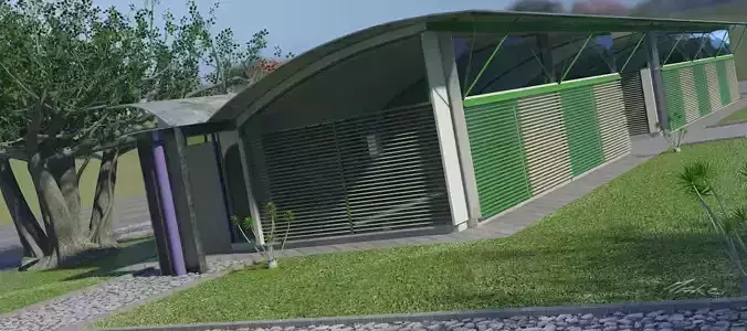 Magney House Mental Ray