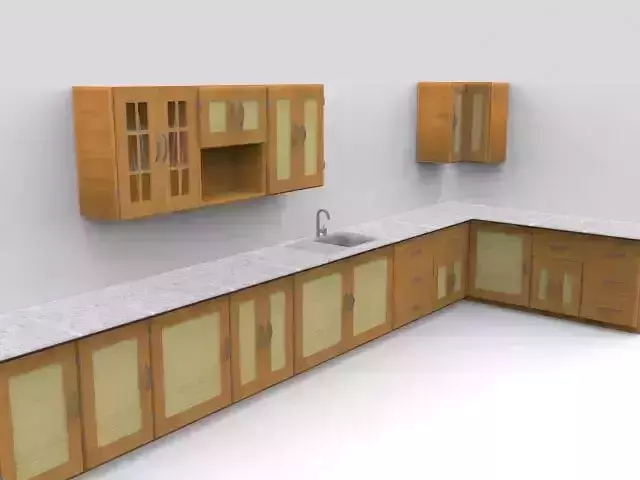 Low Poly Kitchen Interiors
