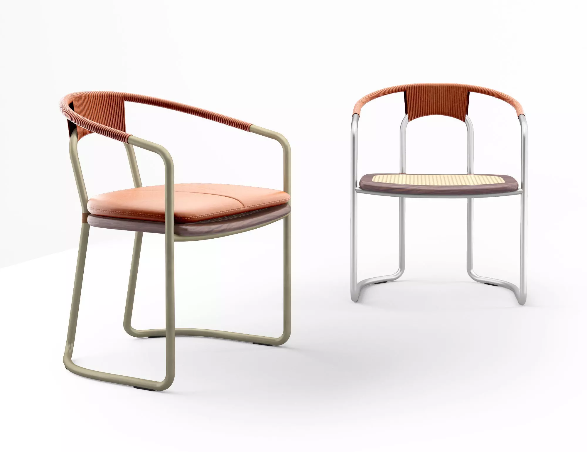 Bassam Fellows The Geometric Side Chair CB-450  3D model_0