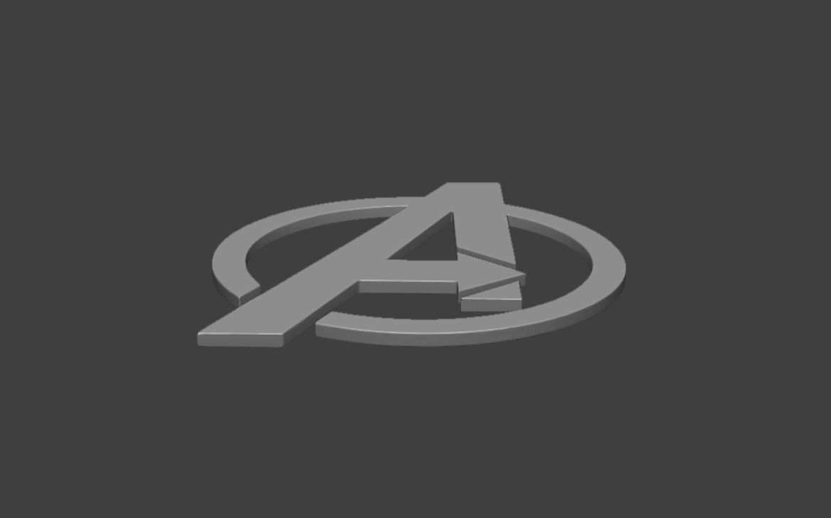 Avenger Logo 3D print model 3D print model_6