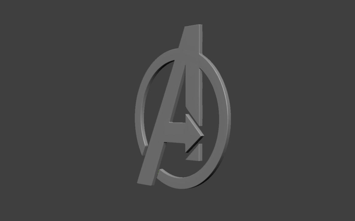 Avenger Logo 3D print model 3D print model_4