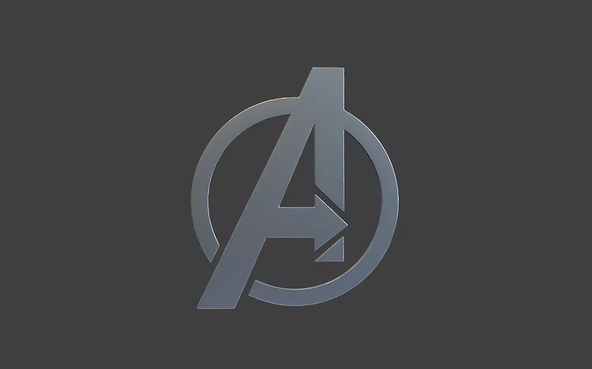 Avenger Logo 3D print model 3D print model_0