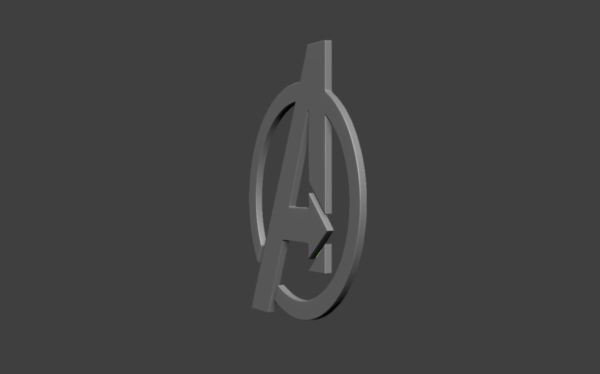 Avenger Logo 3D print model 3D print model_5