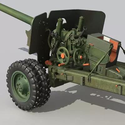 bs3 antitank Mental ray 3D model