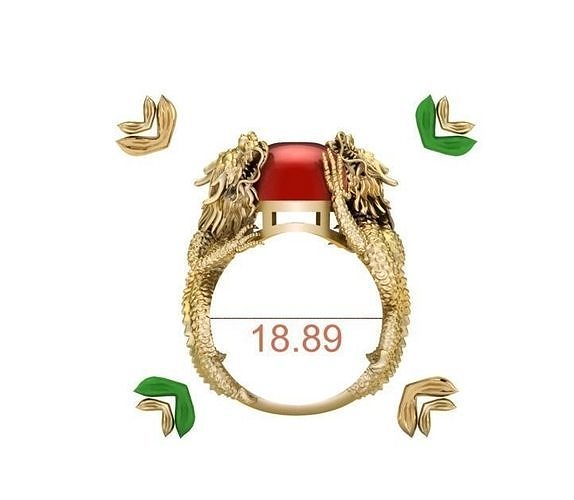Dragon Ring 3D print model