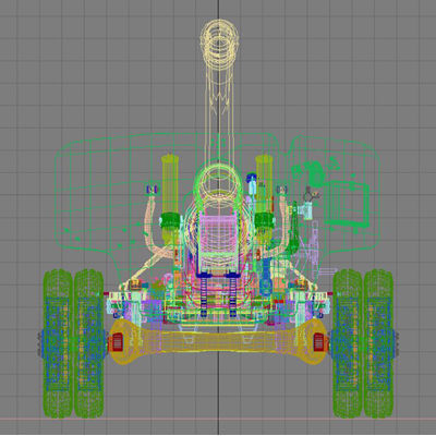 Bs3 antitank no map 3D model_14