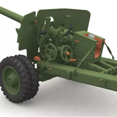 Bs3 antitank no map 3D model_0