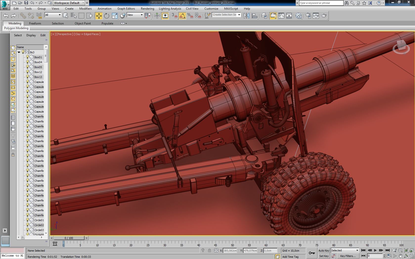 Bs3 antitank no map 3D model_13