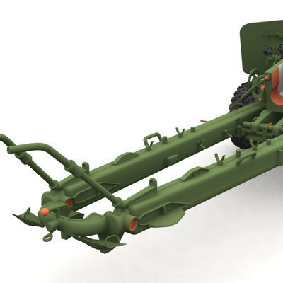 Bs3 antitank no map 3D model_5