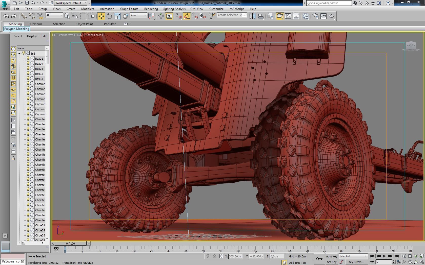 Bs3 antitank no map 3D model_8