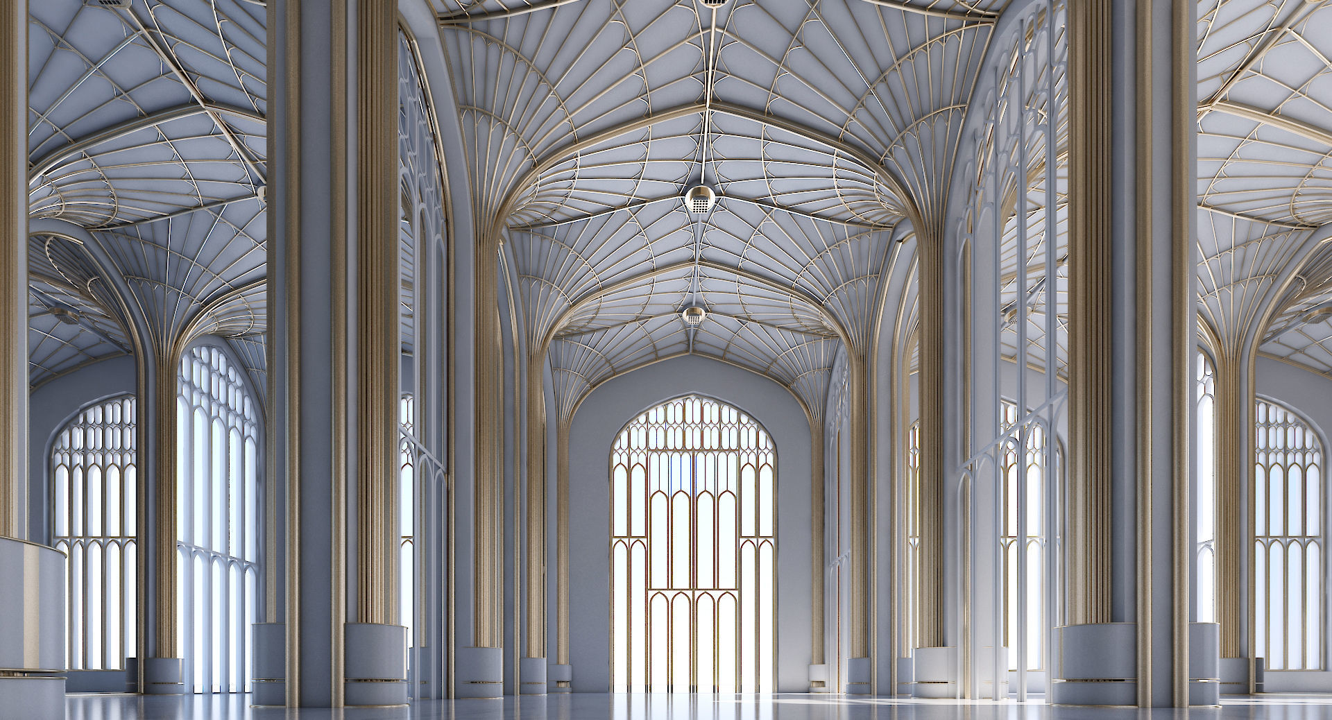 Classic Cathedral Interior 324 3D model_1
