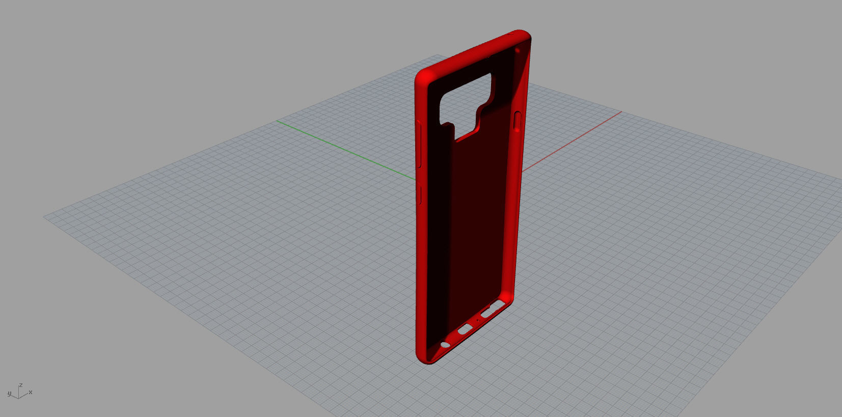 Samsung Galaxy Note 9  Red case 3D print model_8