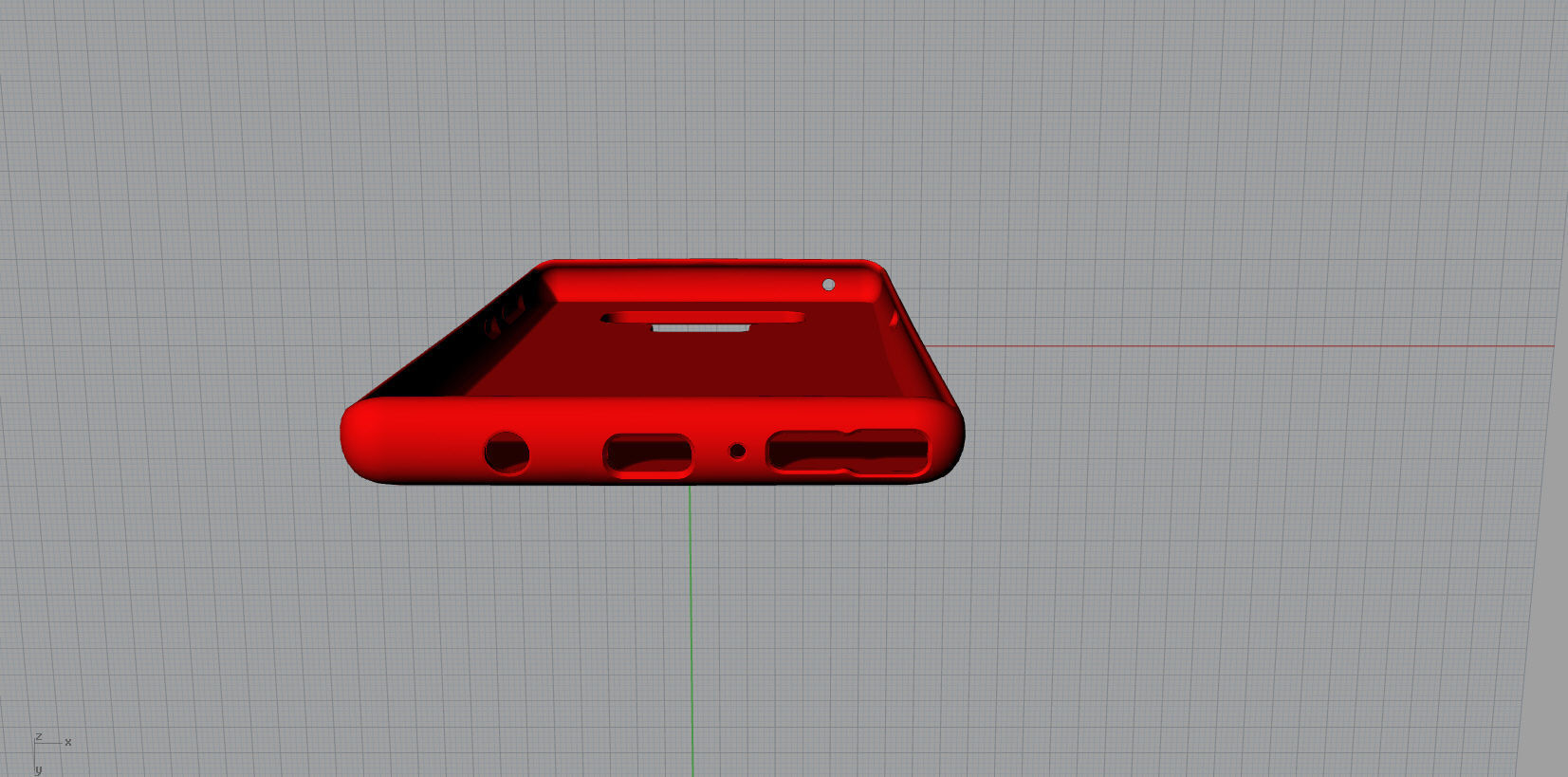 Samsung Galaxy Note 9  Red case 3D print model_4