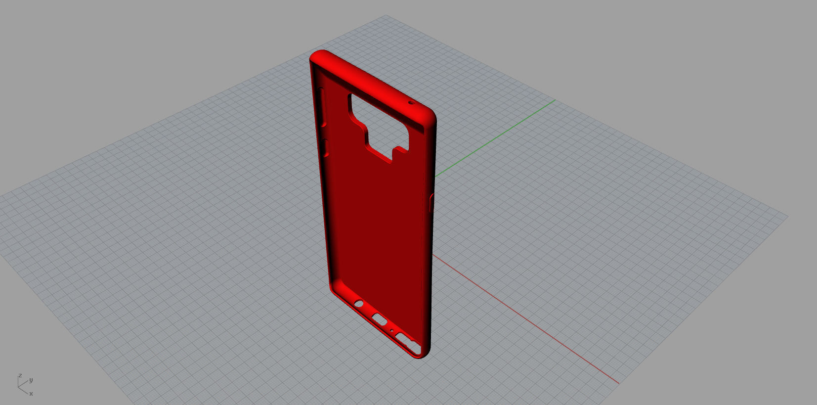 Samsung Galaxy Note 9 Red case 3D print model_9