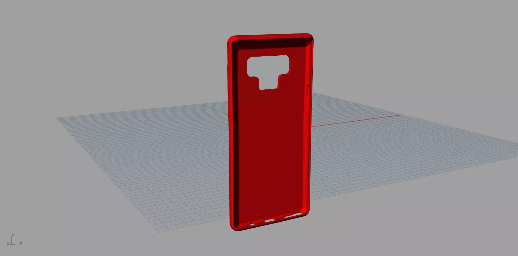 Samsung Galaxy Note 9  Red case 3D print model_0