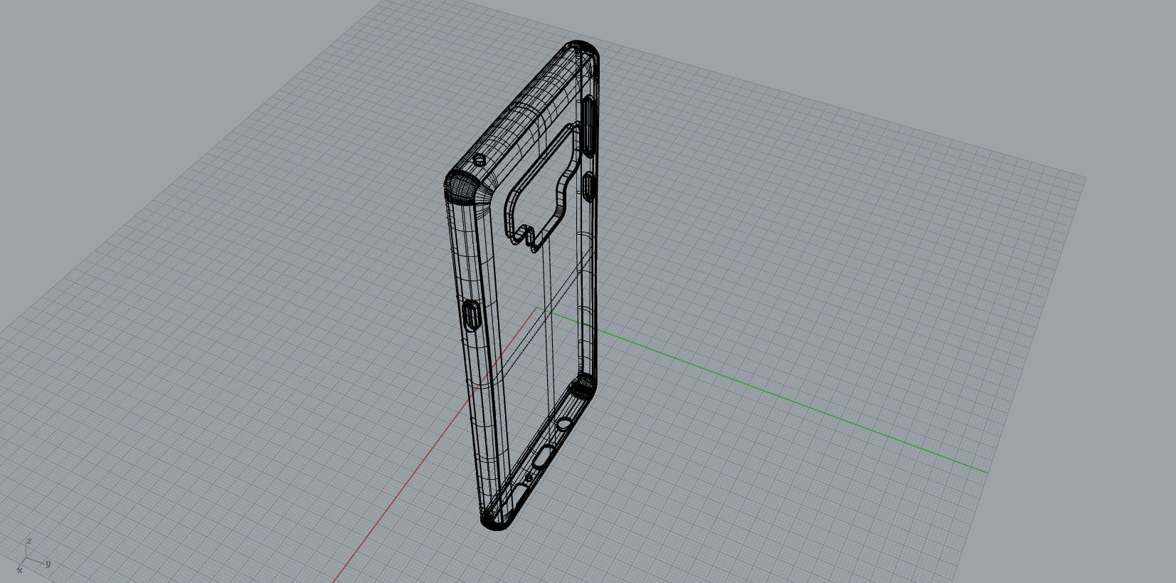 Samsung Galaxy Note 9  Red case 3D print model_27