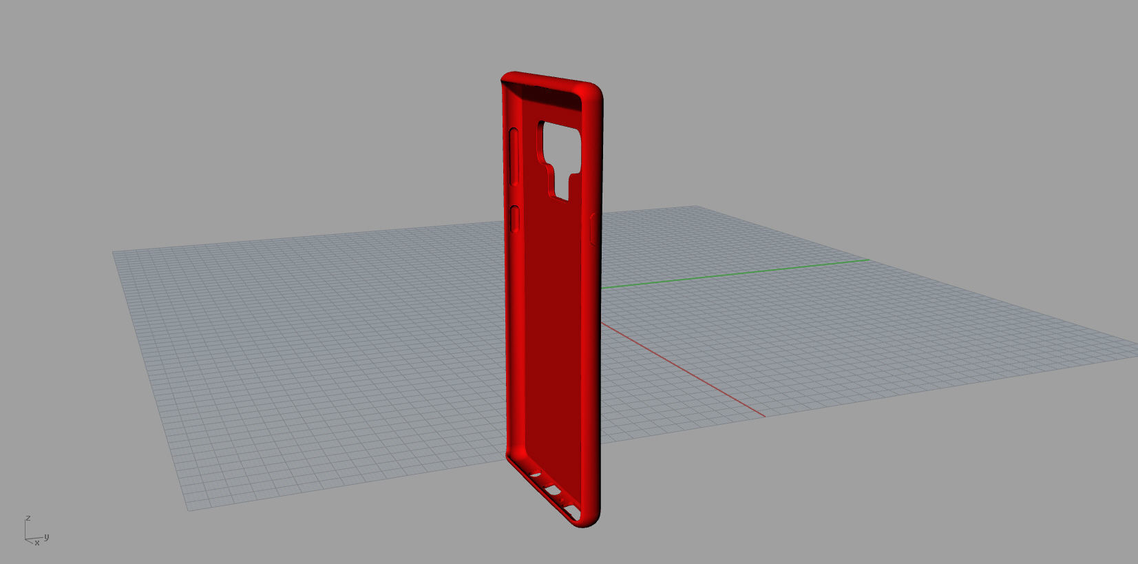 Samsung Galaxy Note 9  Red case 3D print model_2