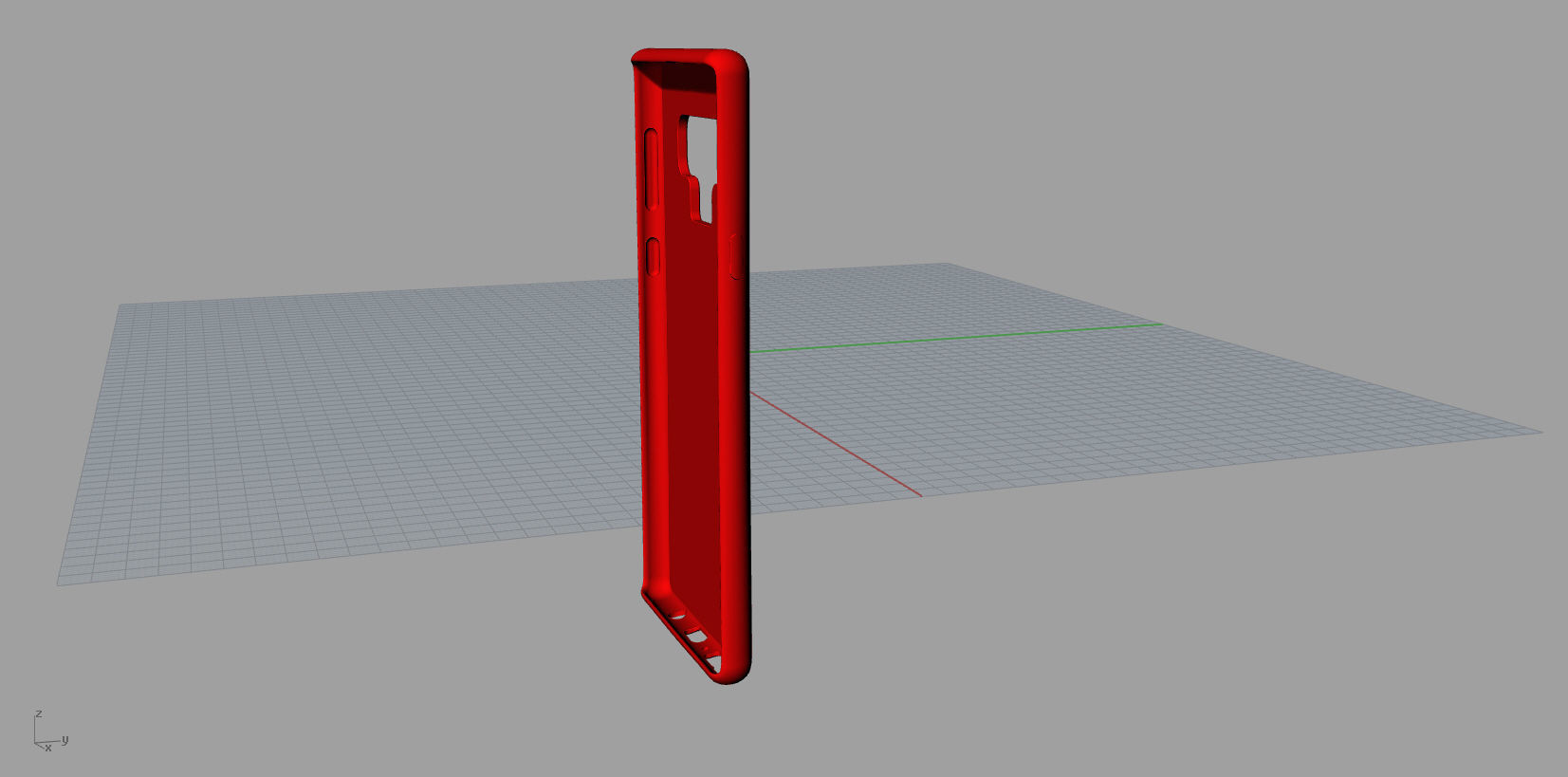 Samsung Galaxy Note 9  Red case 3D print model_7