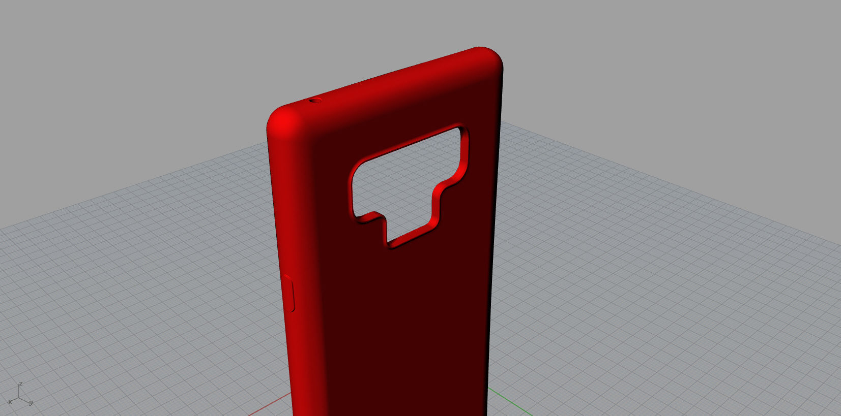 Samsung Galaxy Note 9  Red case 3D print model_6