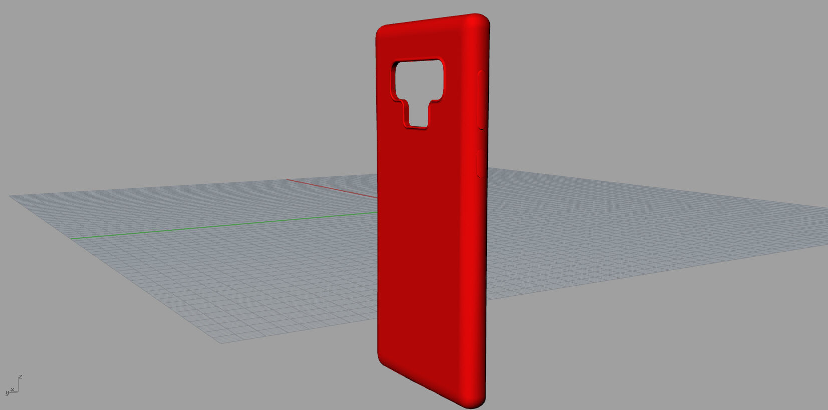 Samsung Galaxy Note 9  Red case 3D print model_1