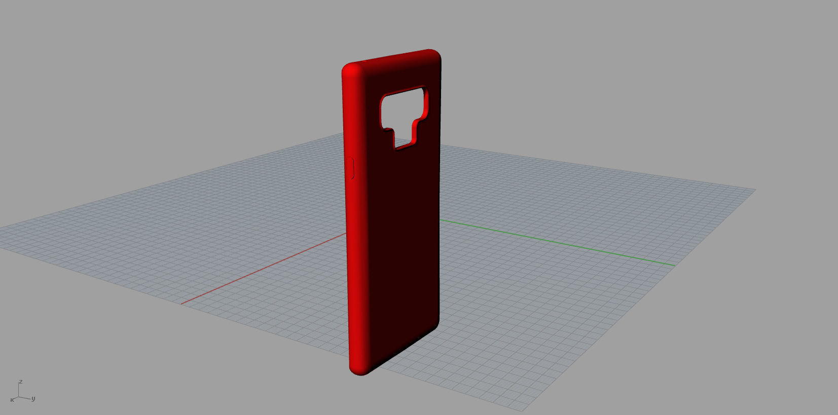 Samsung Galaxy Note 9 Red case 3D print model_3