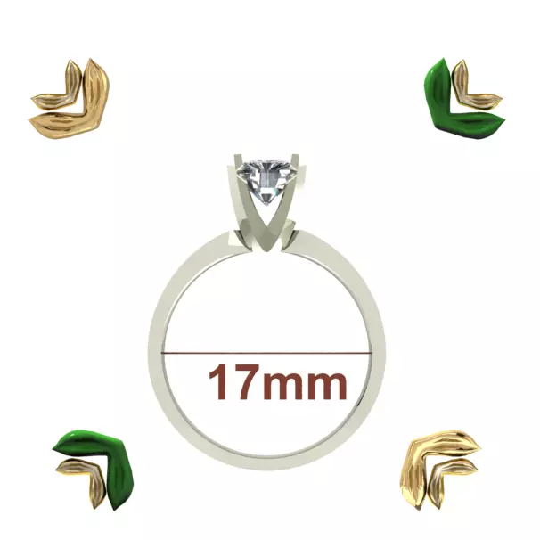 Ring Diamond Free Free 3D print model