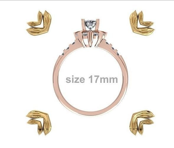 diamond Ring 2 Free 3D print model