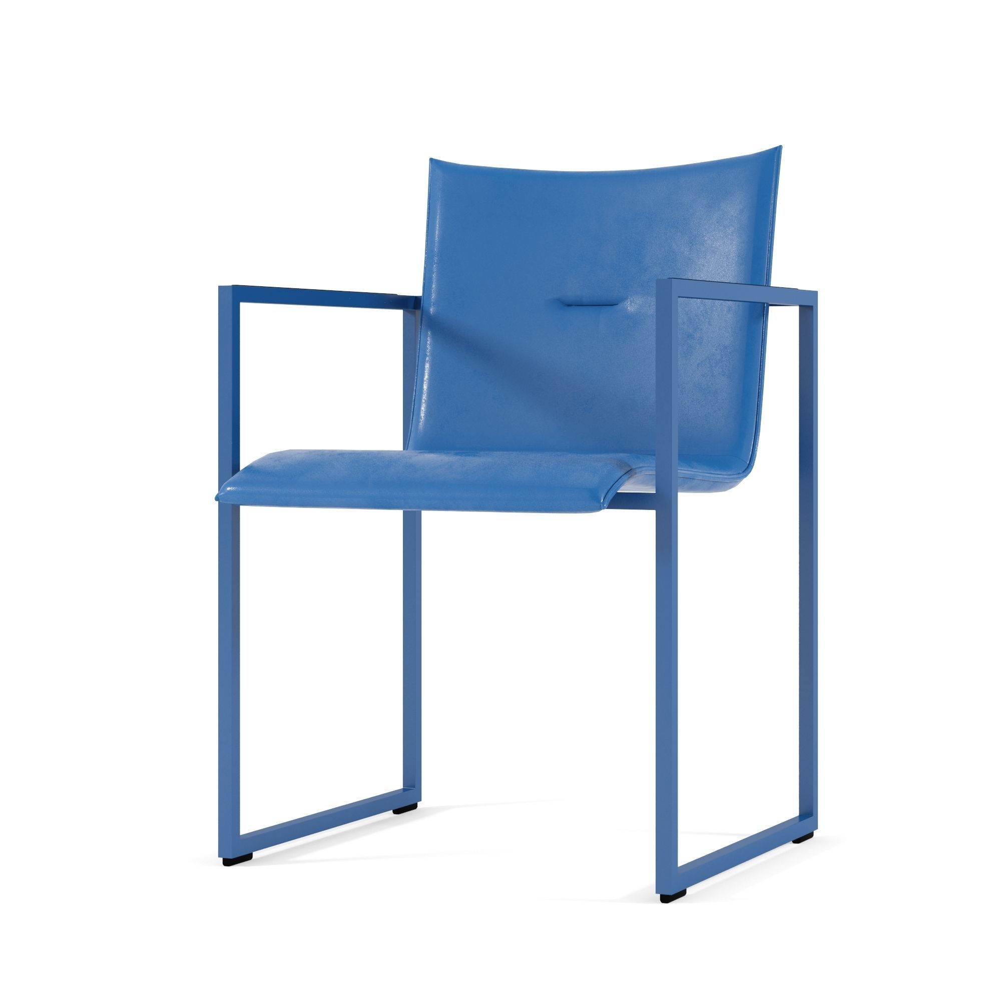 ARCO Frame chairs and Slim table 3D model_3