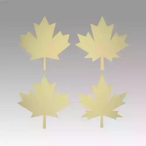 Maple tree leaf 3D model