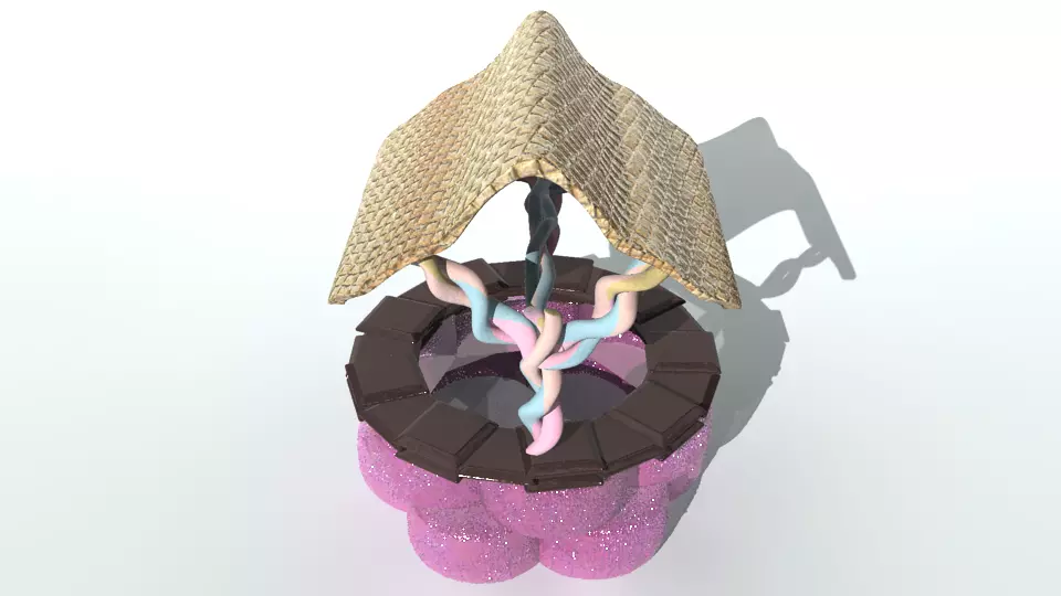 Candy well 3D model_0