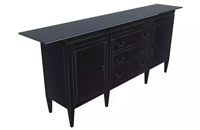 Console 1 sideboard with drawers 3D model