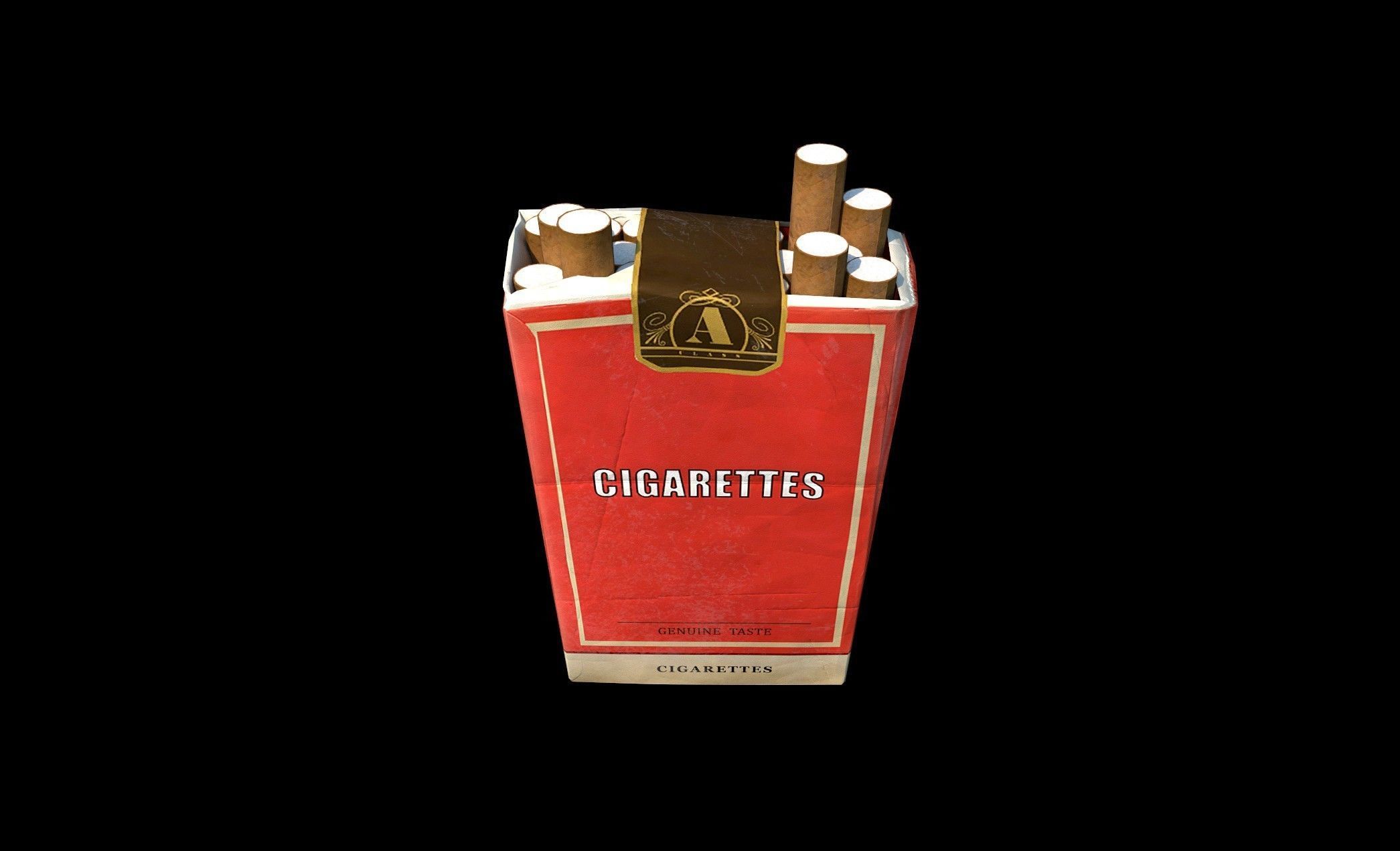 Cigarette Box - PBR - Textured Low-poly 3D model_9