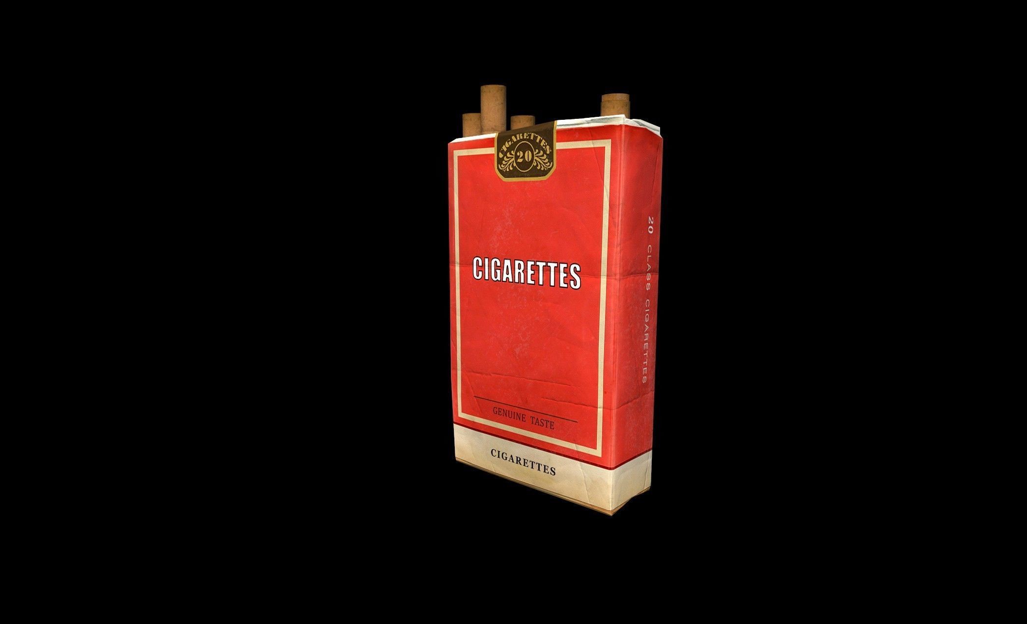 Cigarette Box - PBR - Textured Low-poly 3D model_5