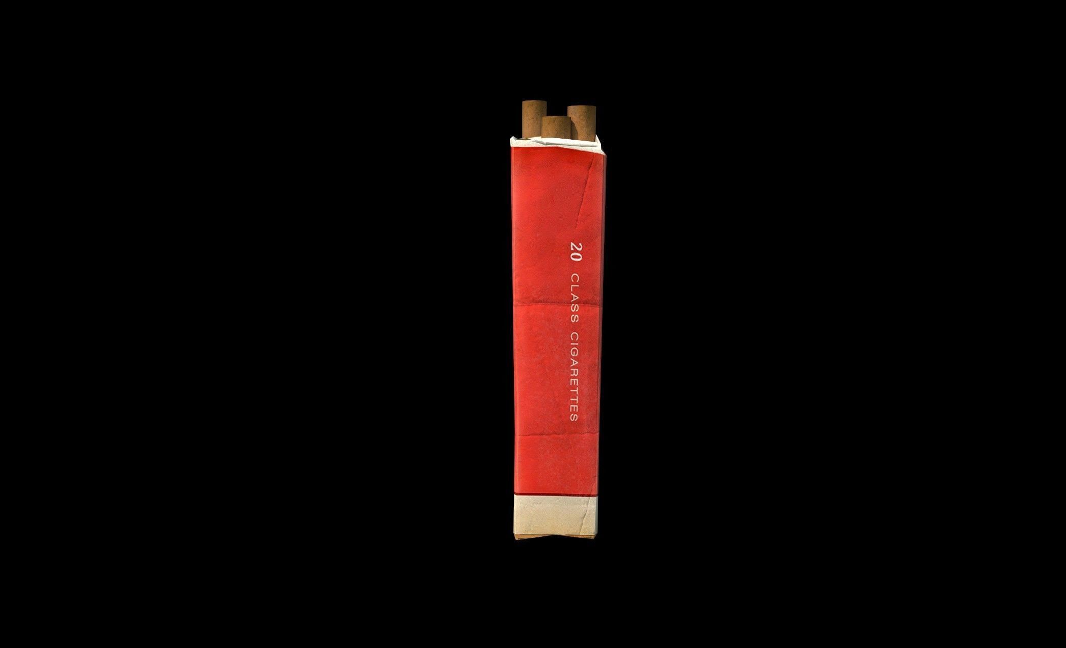 Cigarette Box - PBR - Textured Low-poly 3D model_7