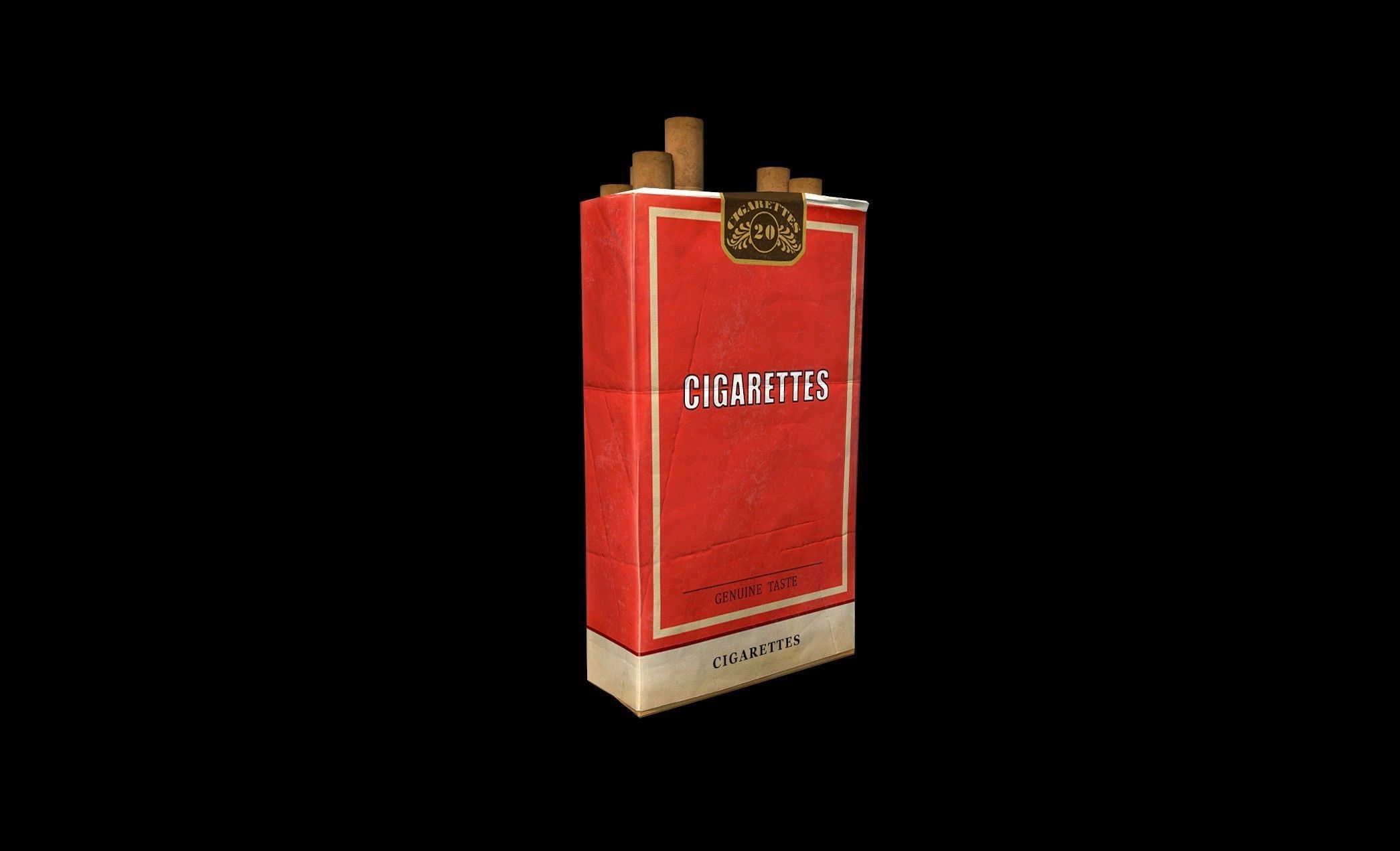 Cigarette Box - PBR - Textured Low-poly 3D model_4