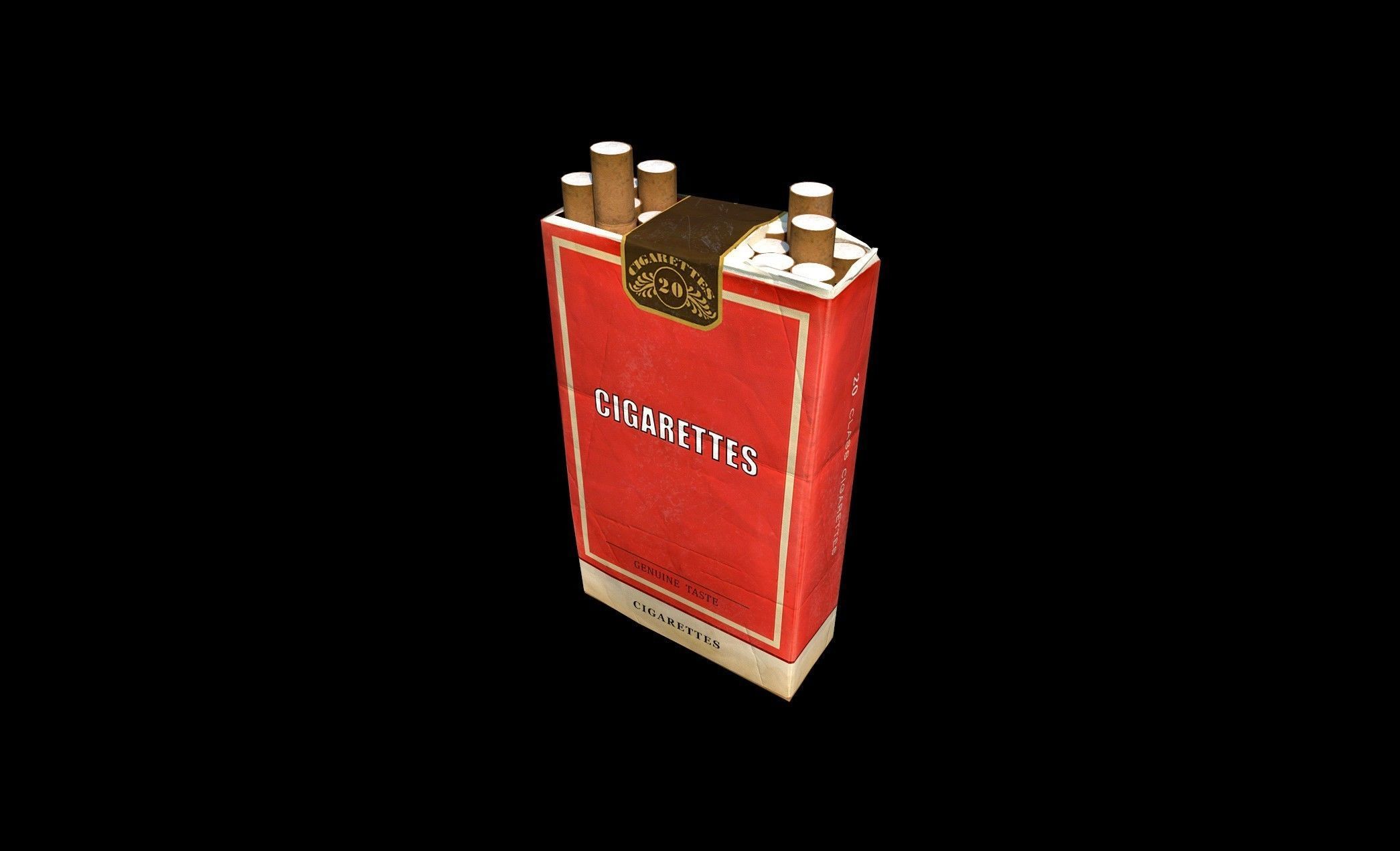 Cigarette Box - PBR - Textured Low-poly 3D model_6