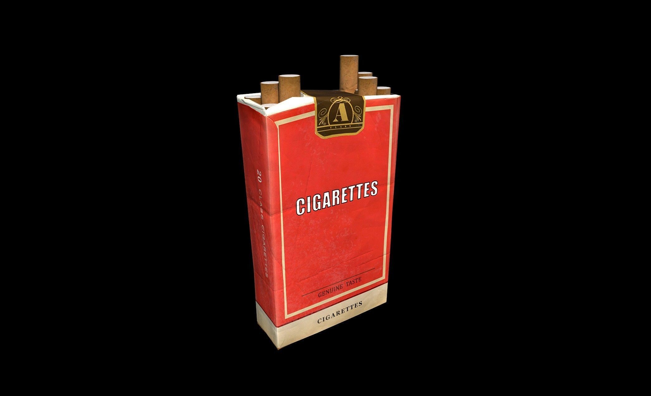 Cigarette Box - PBR - Textured Low-poly 3D model_2