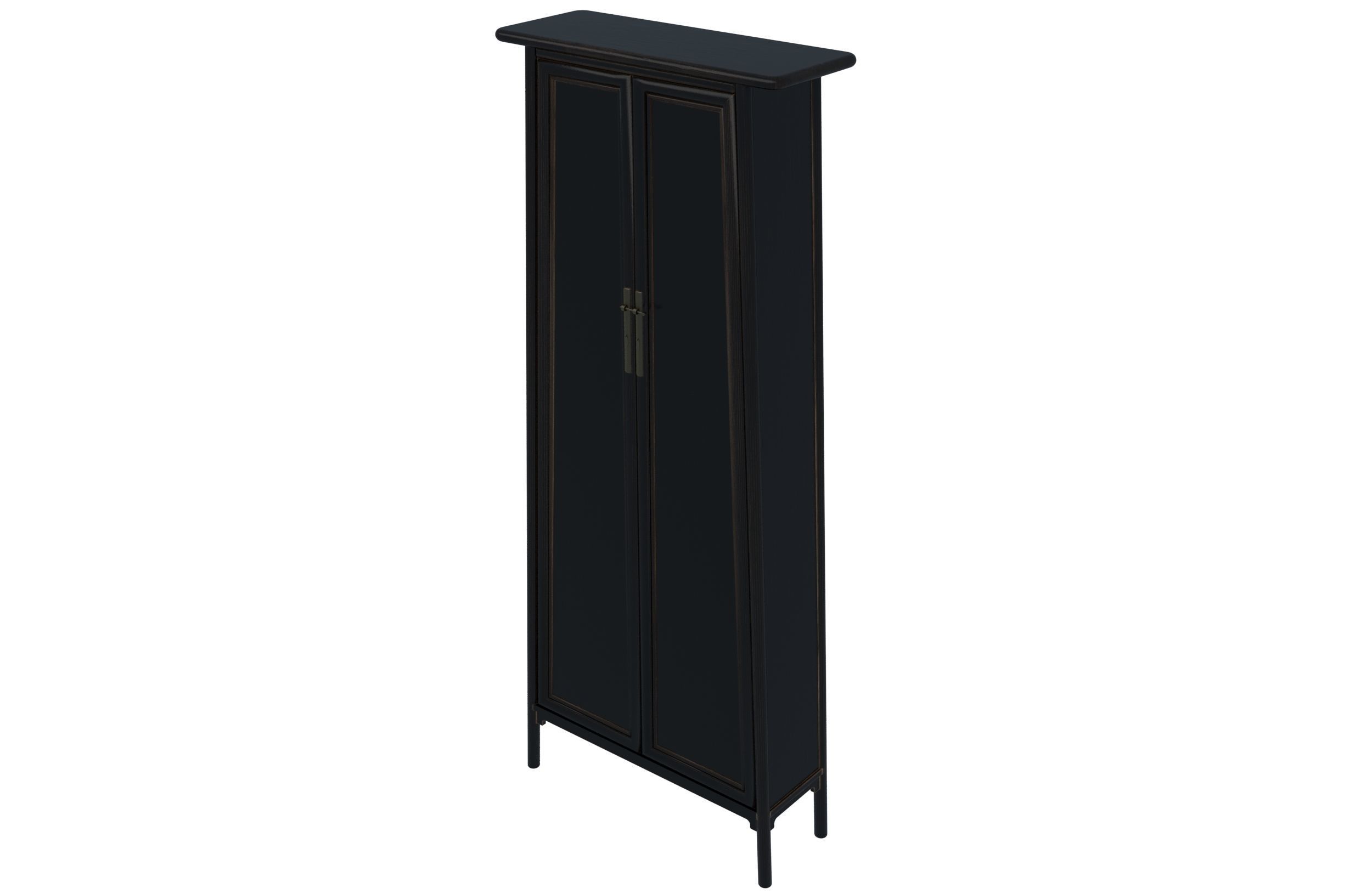 Wardrobe 1 tall cabinet 3D model_1