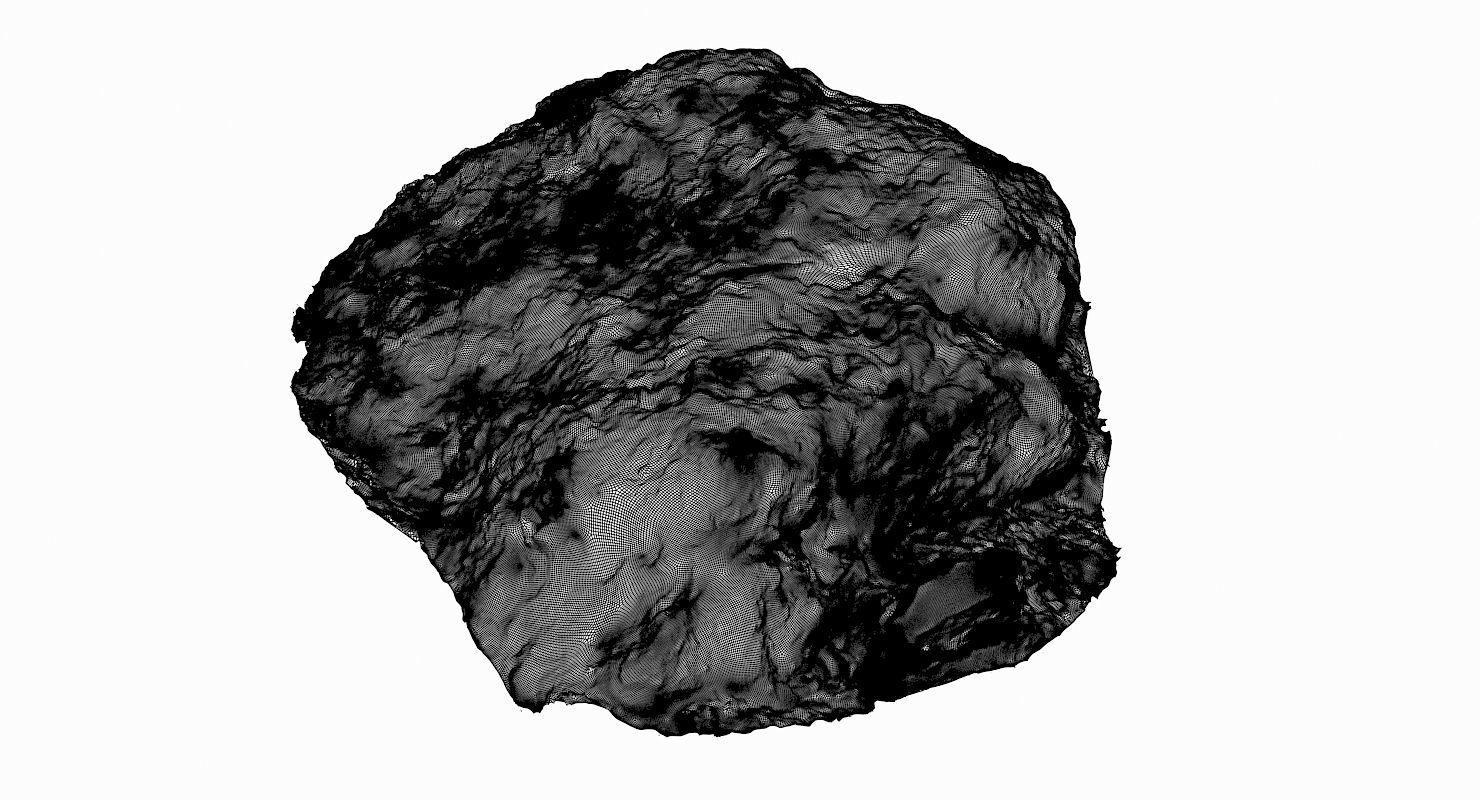 Mossy Rock Low-poly 3D model_9