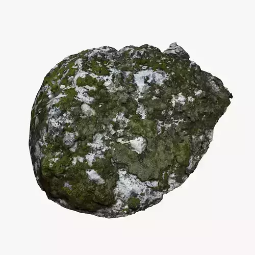 Mossy Rock Low-poly 3D model