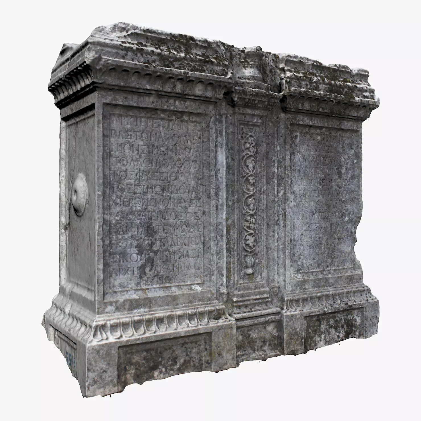 Tombstone roman tomb Low-poly 3D model_0