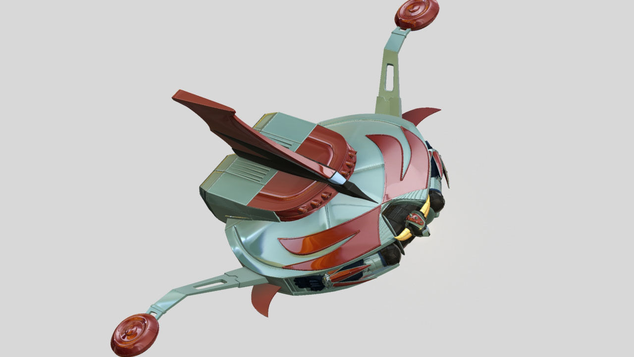 Grendizer 3D model sci-fi gun 3D model_16