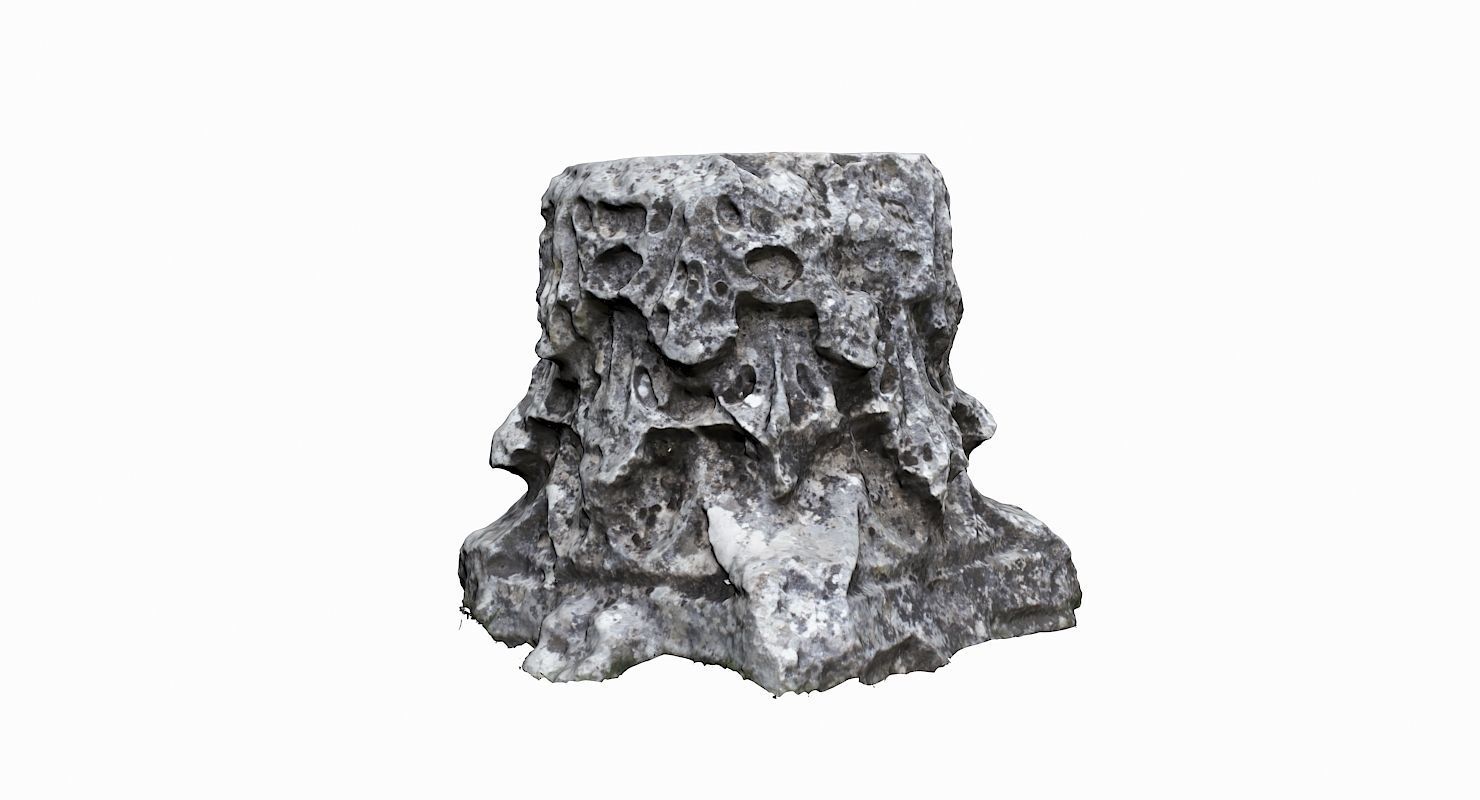 Ancient Ruin Low-poly 3D model_2