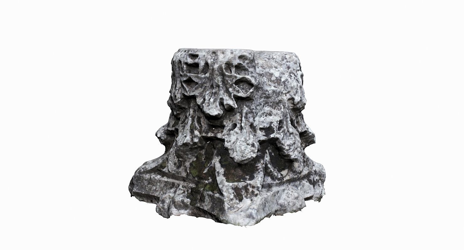 Ancient Ruin Low-poly 3D model_4