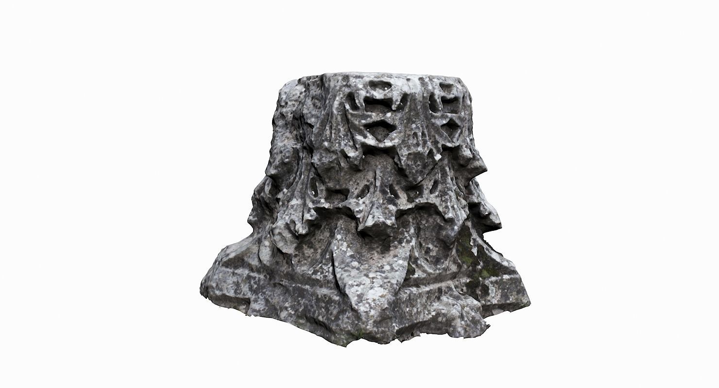 Ancient Ruin Low-poly 3D model_3